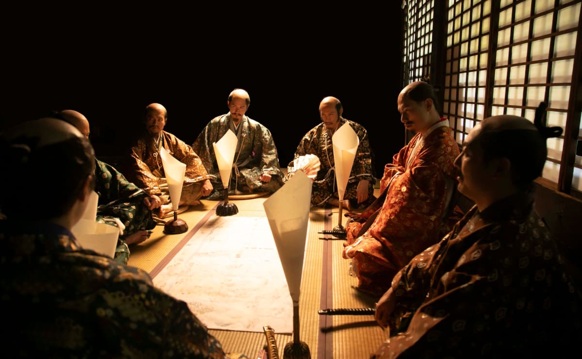 映画『長篠』より、武田家の重臣たち