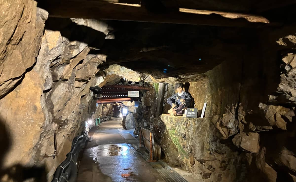 生野銀山の公開されている坑道