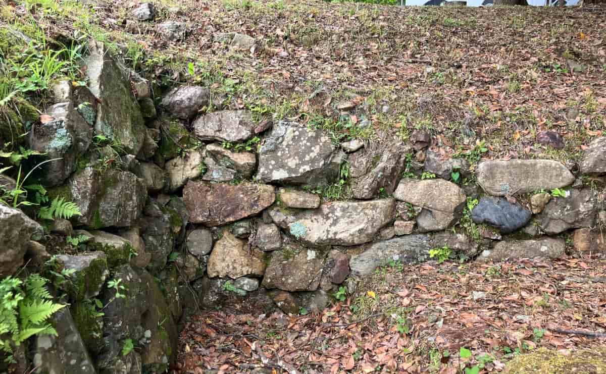 国吉城跡の木村常陸介時代に築かれた石垣