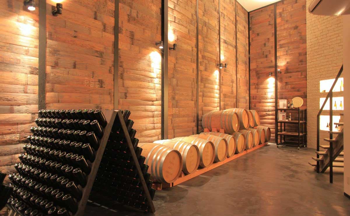 株式会社河内ワインのワインセラー