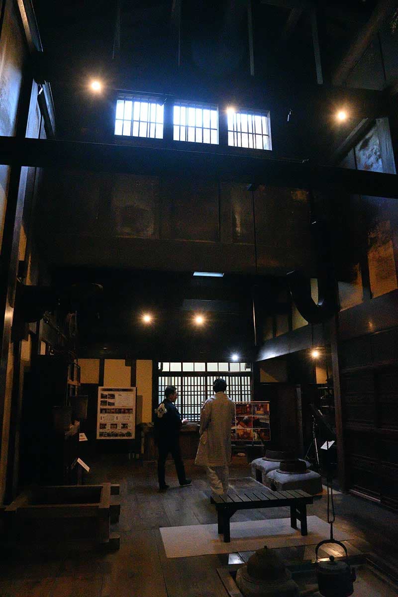 中村家住宅の高い吹抜け