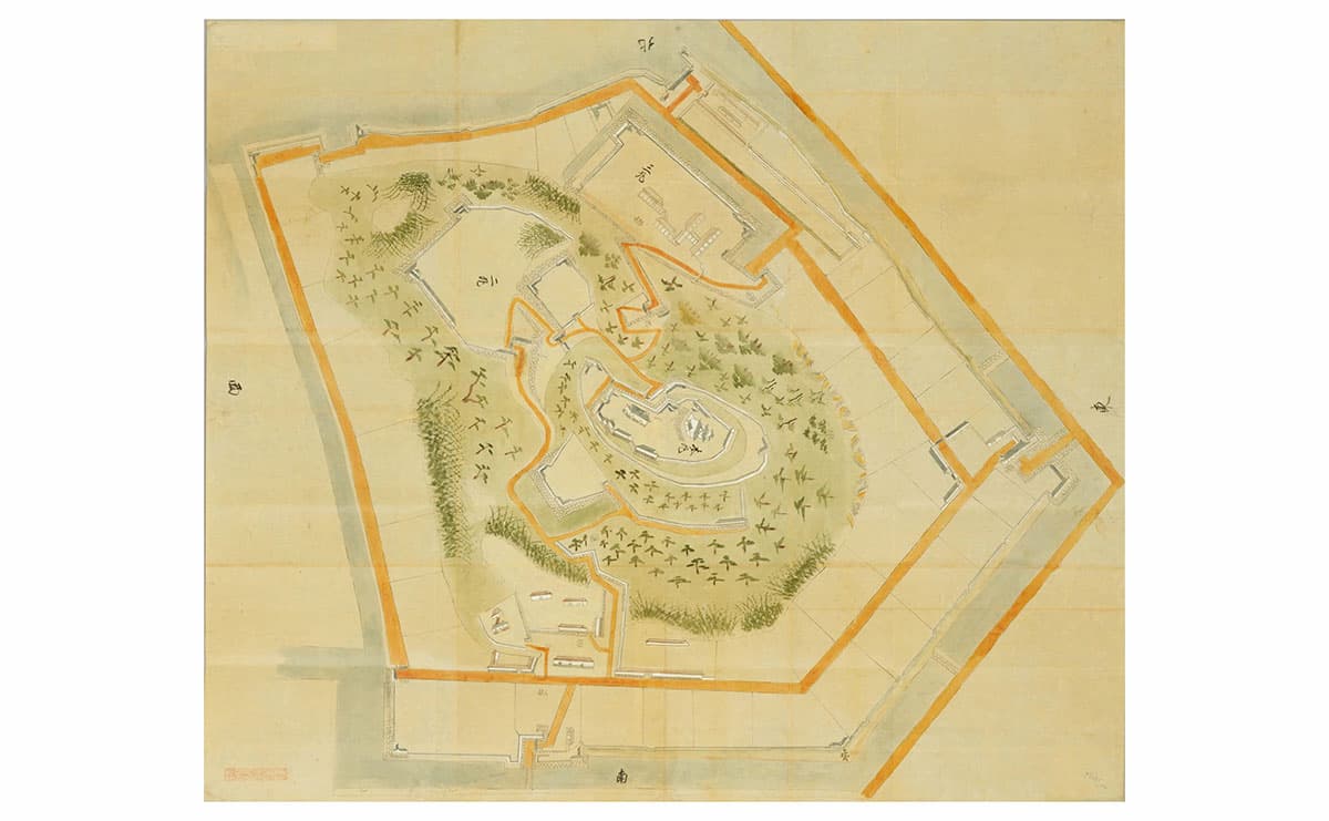 日本古城絵図 豫州宇和嶋城図（国立国会図書館蔵）