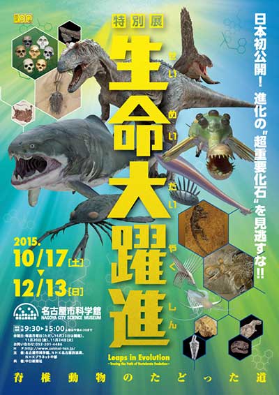 【名古屋市科学館】　特別展「生命大躍進　―脊椎動物のたどった道―」開催中